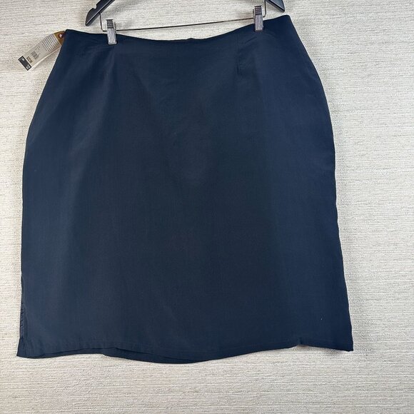 Merona Plus Sz 20W Black knee length pencil Basic Simple Career Work Minimalist - Picture 8 of 10